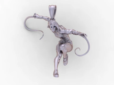 Joias para impress&atilde;o em 3D com pingente Aerial Grace Acrobat Modelo de Impressão 3D