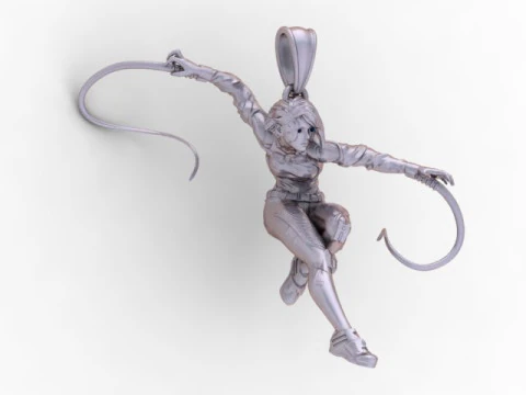 Joias para impress&atilde;o em 3D com pingente Aerial Grace Acrobat Modelo de Impressão 3D