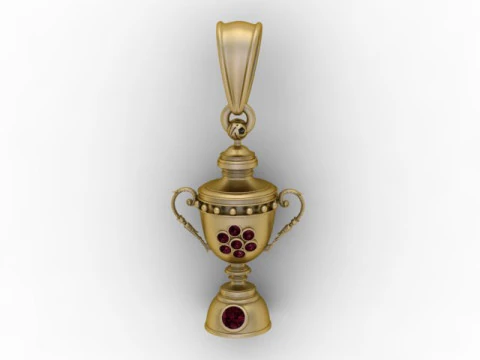 Gioielli stampabili in 3D con ciondolo calice di Victor Modello di stampa 3D