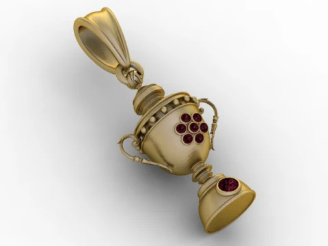 Victors Chalice Pendant 3D Printable Jewelry 3D Print Model