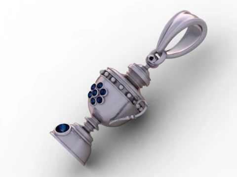 Victors Chalice Pendant 3D Printable Jewelry 3D Print Model