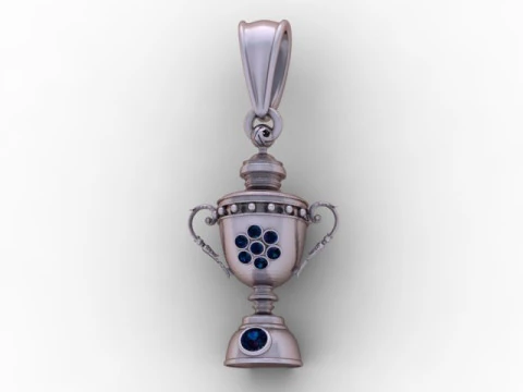 Victors Chalice Pendant 3D Printable Jewelry 3D Print Model