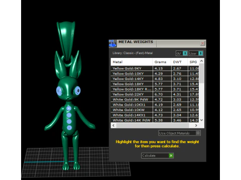 Luna Bunny Pendant 3D Printable Jewelry 3D Print Model