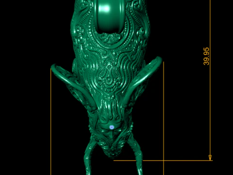 Imperial Elephant Pendant 3D Printable Jewelry 3D Print Model