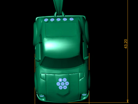 Urban Ride Car Pendant 3D Printable Jewelry 3D Print Model