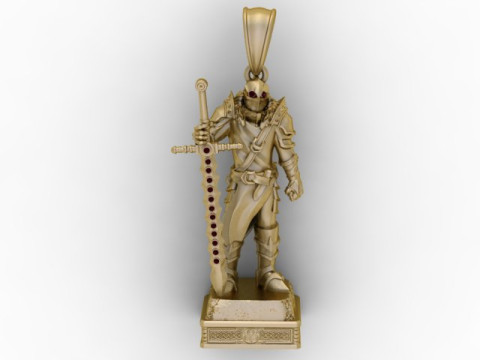 Pendentif Eternal Sentinel Warrior Bijoux imprimables en 3D Modèles 3D en vedette