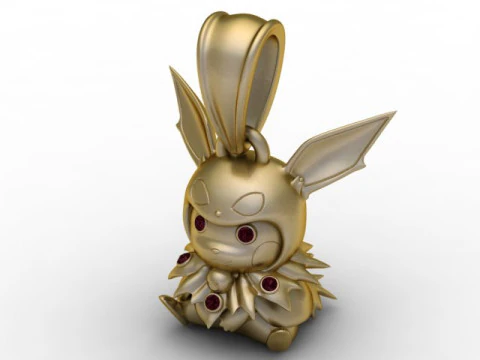 Shadow Fox Sprite Pendant 3D Printable Jewelry 3D Print Model