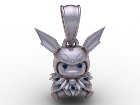 Shadow Fox Sprite Pendant 3D Printable Jewelry 3D Print Model