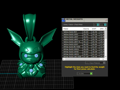 Shadow Fox Sprite Pendant 3D Printable Jewelry 3D Print Model