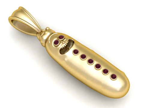 Eğlenceli Turşu Kolye 3D Yazdırılabilir Takı 3D Baskı Modeli