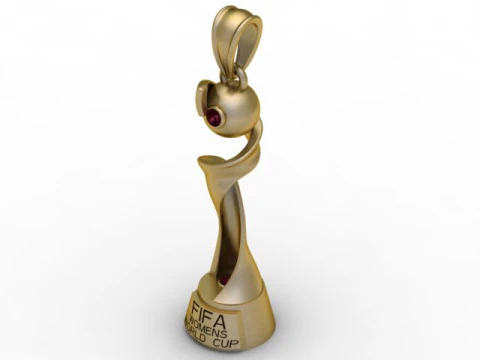 FIFA Womens World Cup Trophy Pendant 3D Printable Jewelry 3D Print Model
