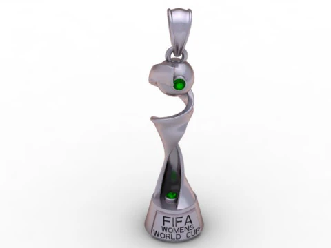 FIFA Womens World Cup Trophy Pendant 3D Printable Jewelry 3D Print Model