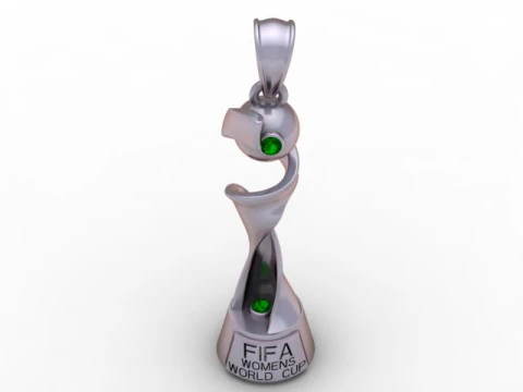 FIFA Womens World Cup Trophy Pendant 3D Printable Jewelry 3D Print Model