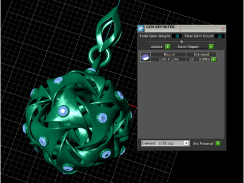 Infinity Knot Sphere Pendant Interwoven Gemstone 3D Printable Jewelry Model 3D Print Model