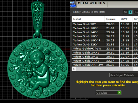 Divine Child Blossom Halo Pendant 3D Print Model