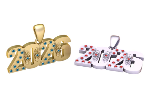 2026 Custom Year Pendant 3D Print Model