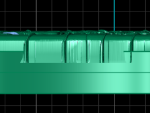 Antique Scroll Relief Pendant 3D Print Model