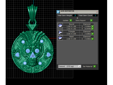 Royal Medallion Pendan 3D Print Model
