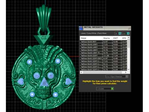 Royal Medallion Pendan 3D Print Model