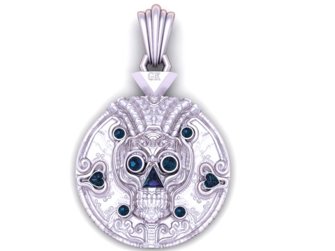 Royal Medallion Pendan 3D Print Model