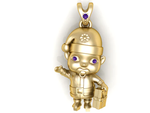 Niedlicher Baby-Charm-Anh&auml;nger 3D Druckmodell