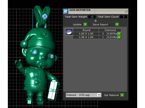 Cute Baby Charm Pendant 3D Print Model