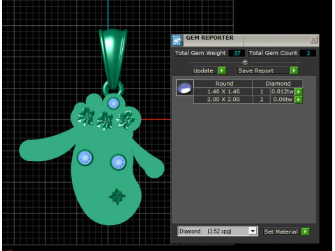 Cute Bunny Face Pendant 3D Print Model