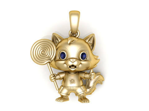 Pingente fofo de raposa doce Modelo de Impressão 3D