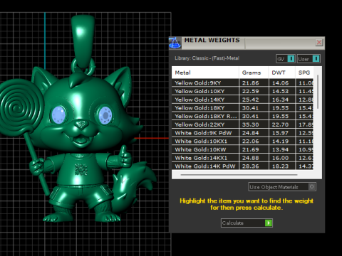 Cute Fox Candy Charm Pendant 3D Print Model