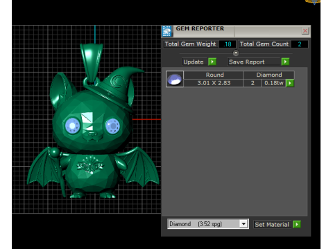 Mystic Wizard Bat Pendant 3D Print Model