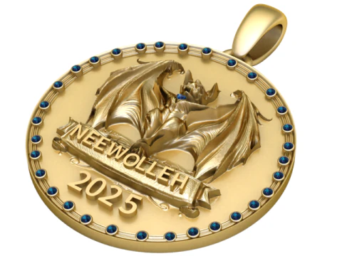 Custom Dragon Emblem Pendant 2025 3D Print Model