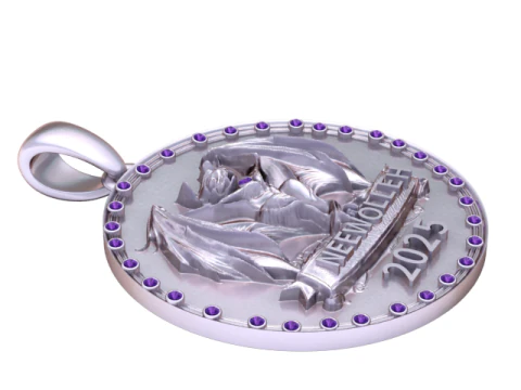Custom Dragon Emblem Pendant 2025 3D Print Model