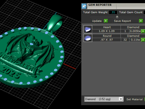 Custom Dragon Emblem Pendant 2025 3D Print Model