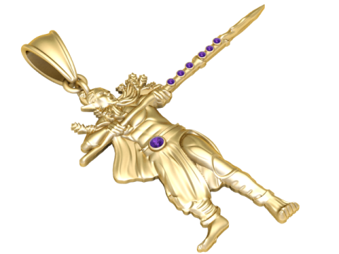 Mythische krijger hanger 3D printmodel