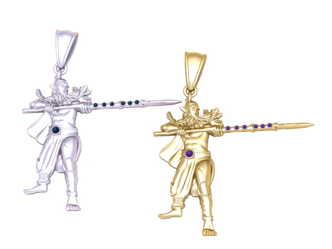 Mythic Warrior Pendant 3D Print Model
