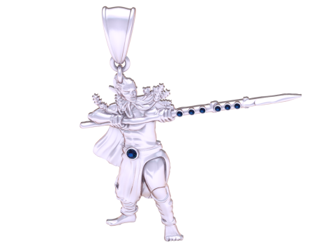 神話戦士ペンダント 3Dプリントモデル