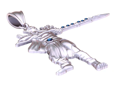 Mythic Warrior Pendant 3D Print Model