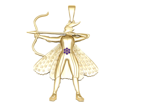 Mythic Archer Pendant 3D Print Model