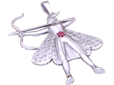 Mythic Archer Pendant 3D Print Model