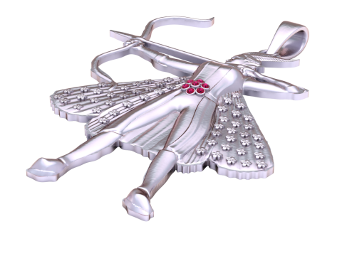 Mythic Archer Pendant 3D Print Model