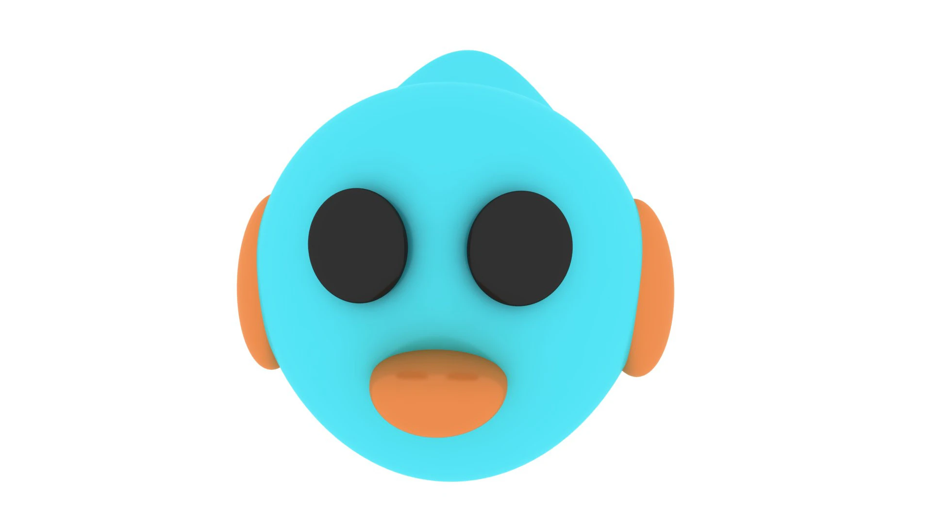 Chubby Blue Bird Art Toy Cute Minimal 3D Printable Figurine for Toys Decor Casting 3D Print Model .c4d .max .obj .3ds .fbx .stl .blend 