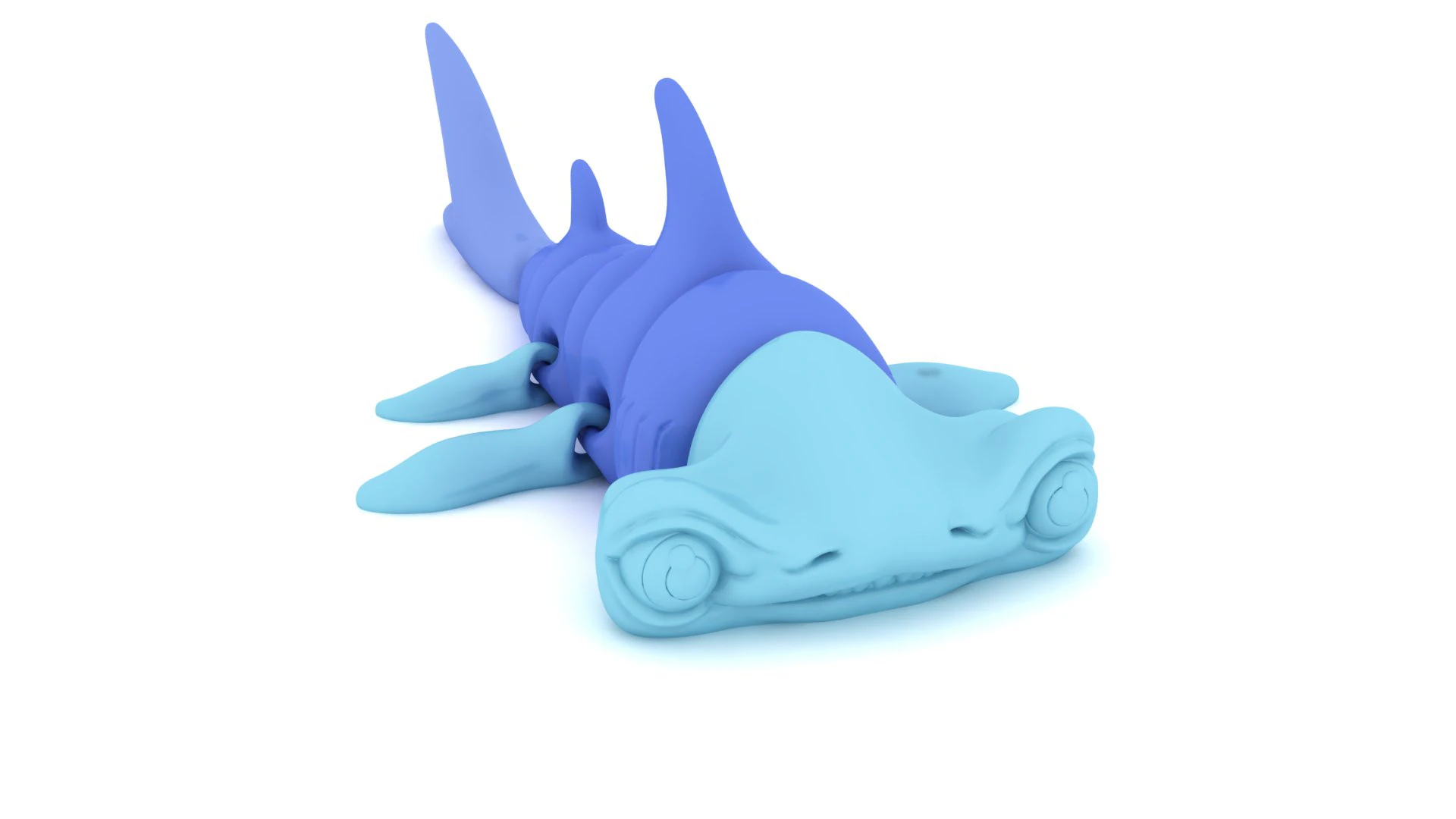 Cute Cartoon Crocodile Toy 3D Printable Figurine for Toys Decor Casting 3D Print Model .c4d .max .obj .3ds .fbx .stl .blend 