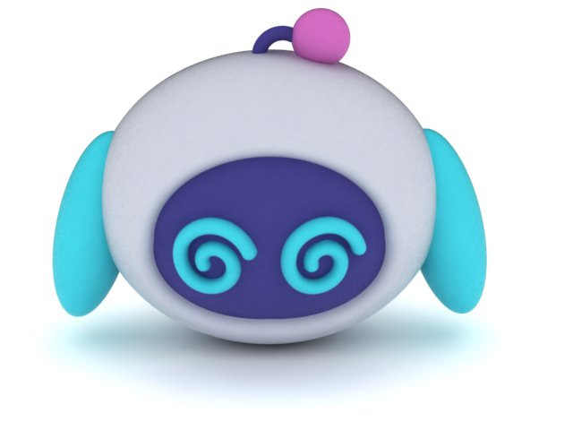 Cute 3D Printable Toy Robot Model 3D Print Model .c4d .max .obj .3ds .fbx .stl .blend