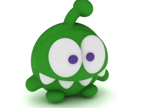 3D Printable Cute Green Alien Toy Model 3D Print Model