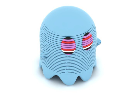 3D-afdrukbaar retro spookkaraktermodel 3D printmodel