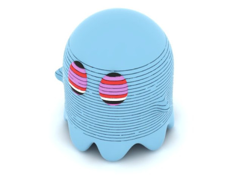 3D-afdrukbaar retro spookkaraktermodel 3D printmodel