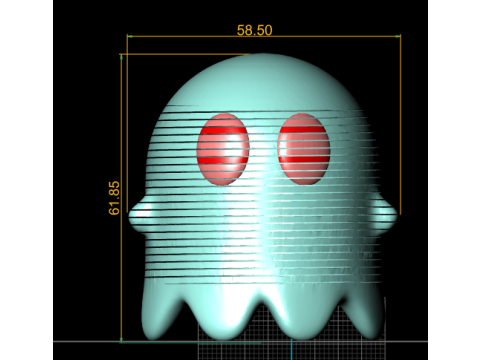 3D-afdrukbaar retro spookkaraktermodel 3D printmodel