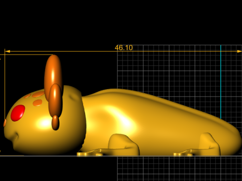 3D Printable Cute Axolotl Toy Model 3D Print Model