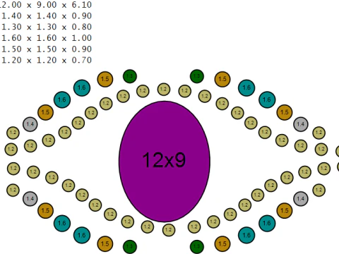 Title Antique Garden Scene Square Pendant Detailed Wire-Frame Jewelry Model 3D Model
