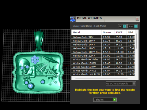 Mystic Skull Emblem Pendant Luxury 3D Printable Jewelry Design 3D Model